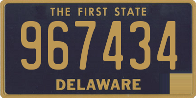 DE license plate 967434