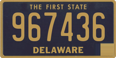 DE license plate 967436