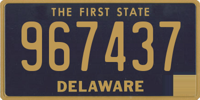 DE license plate 967437