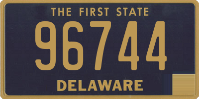 DE license plate 96744