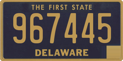 DE license plate 967445