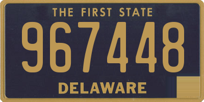 DE license plate 967448