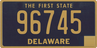 DE license plate 96745
