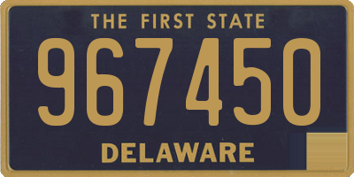 DE license plate 967450