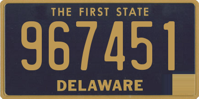 DE license plate 967451