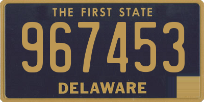 DE license plate 967453