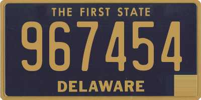 DE license plate 967454