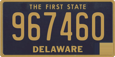 DE license plate 967460