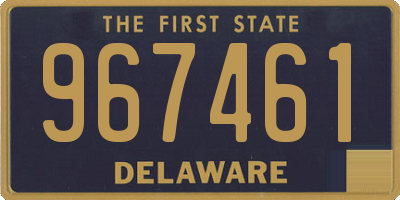 DE license plate 967461