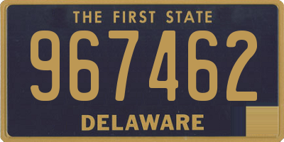 DE license plate 967462