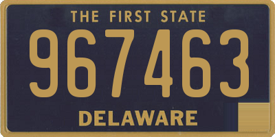 DE license plate 967463