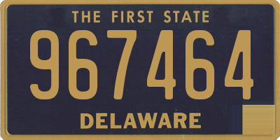 DE license plate 967464