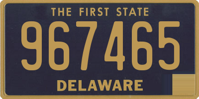 DE license plate 967465