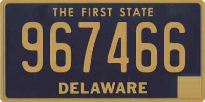 DE license plate 967466