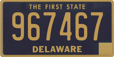 DE license plate 967467