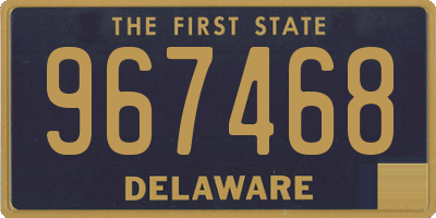 DE license plate 967468