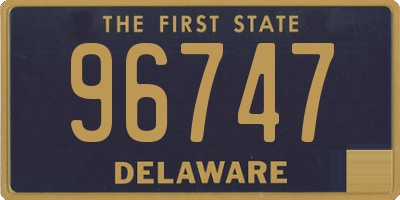 DE license plate 96747