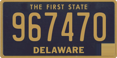 DE license plate 967470