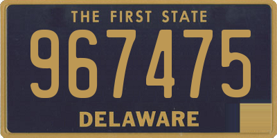 DE license plate 967475