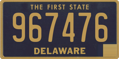 DE license plate 967476