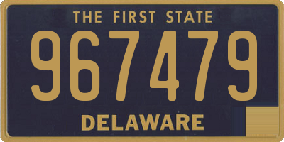 DE license plate 967479