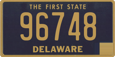 DE license plate 96748