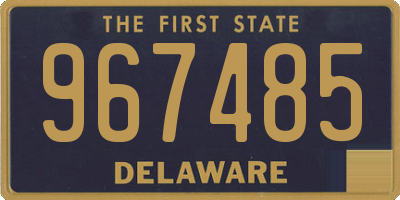 DE license plate 967485