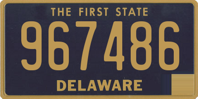 DE license plate 967486