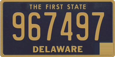 DE license plate 967497