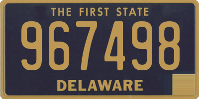 DE license plate 967498