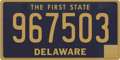 DE license plate 967503