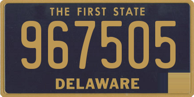 DE license plate 967505