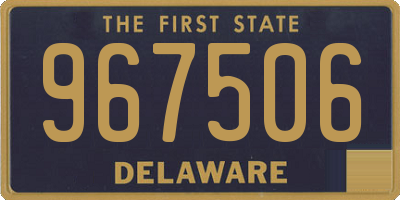 DE license plate 967506