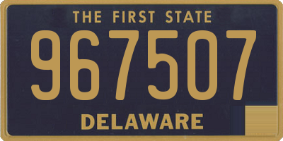 DE license plate 967507