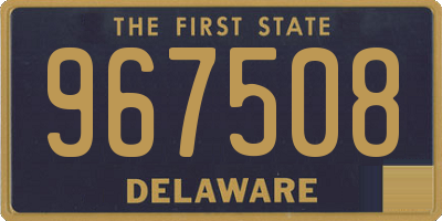 DE license plate 967508