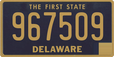 DE license plate 967509