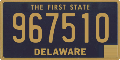 DE license plate 967510