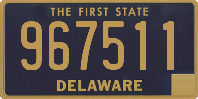 DE license plate 967511