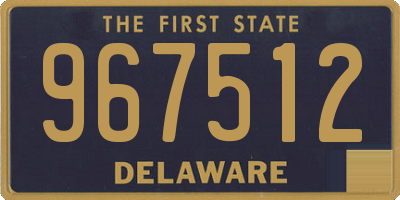 DE license plate 967512