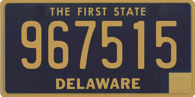 DE license plate 967515