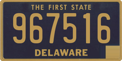 DE license plate 967516