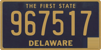 DE license plate 967517