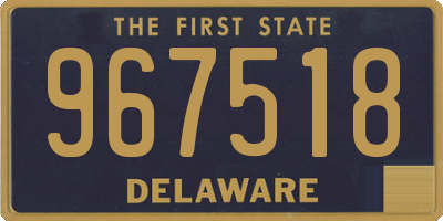 DE license plate 967518