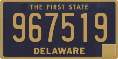 DE license plate 967519