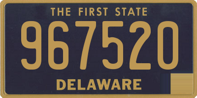 DE license plate 967520