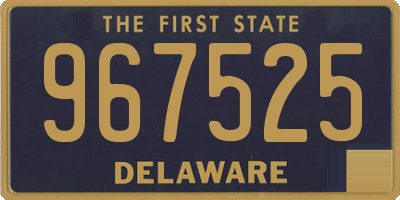 DE license plate 967525