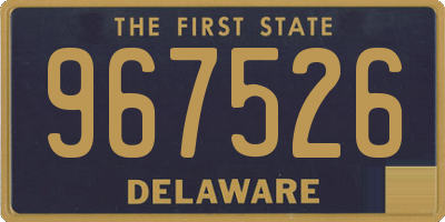 DE license plate 967526