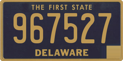 DE license plate 967527