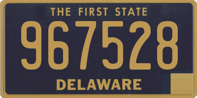 DE license plate 967528