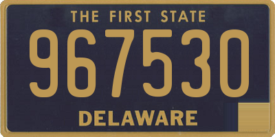 DE license plate 967530